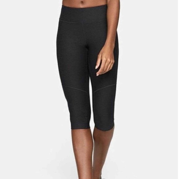 Outdoor Voices Womens Kneecap Warmup Leggings Crop Capri Charcoal Gray sz XS - Picture 1 of 12